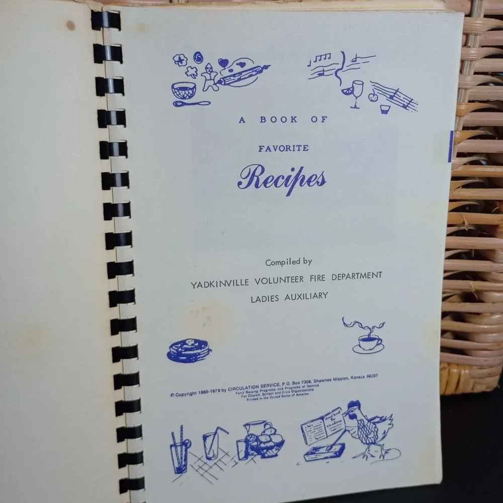 Yadkinville Volunteer Fire Department Ladies Auxiliary Cookbook Yadkinville, NC‎